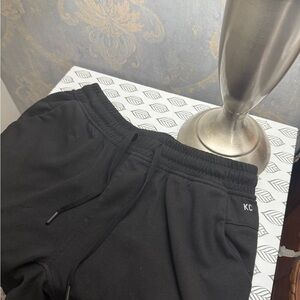 Kenneth Cole Black Track Pants with Relaxed Fit